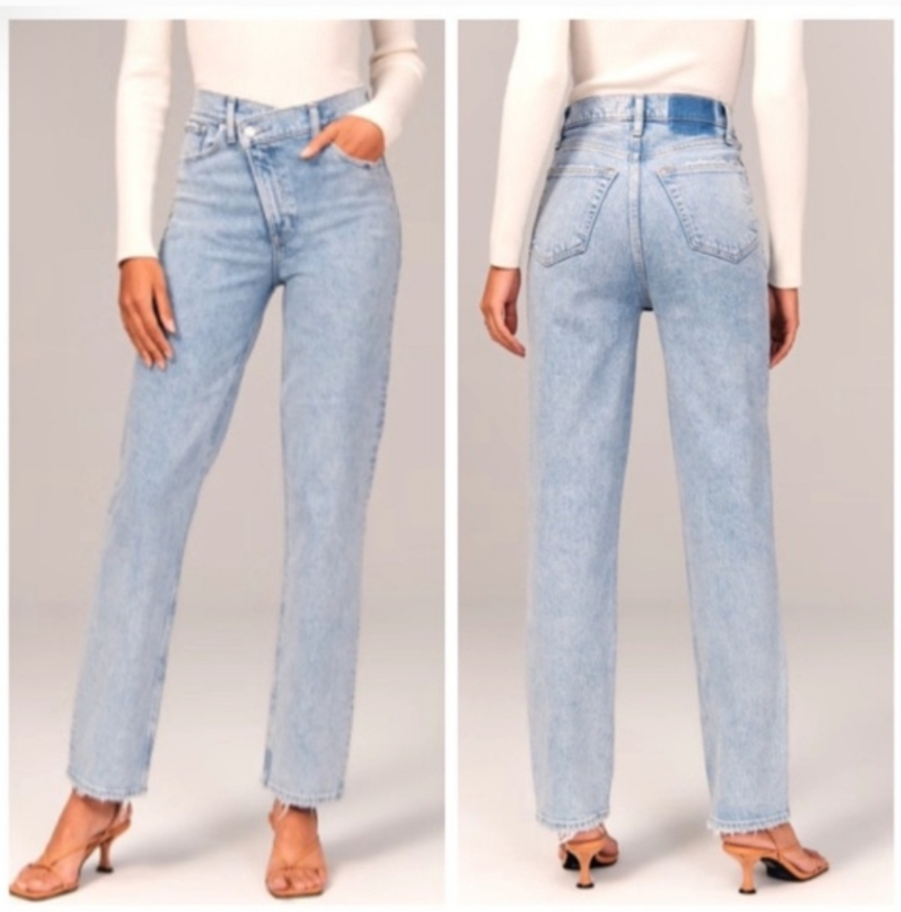Abercrombie & Fitch Light Blue Straight Leg Jeans